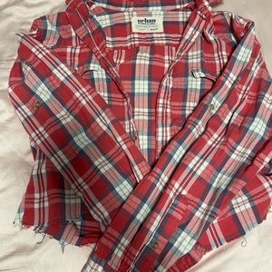 medium red cozy flannel